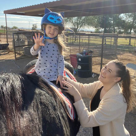 Equine therapy for individuals with disabilities, Healing Saddles.